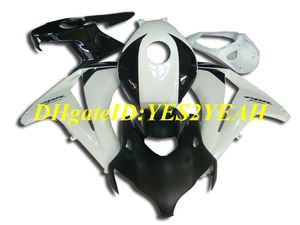 Motorcykel Fairing Kit för Honda CBR1000RR 08 09 10 11 CBR 1000RR 2008 2009 2011 CBR1000 Top White Black Fairings Set + Presenter HM44