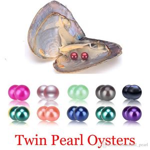 Hurtownie DIY Colors Packuum Packed One Mussel Shell Oyster z bliźniakami pereł koraliki słodkowodne miłość życzenia pereł ostryg