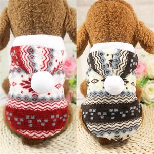 Double Thick Snowflake Coat Dog Clothes Pet Clothing Pet Supplies Autumn Winter Warmer Sweater Dog Apparel