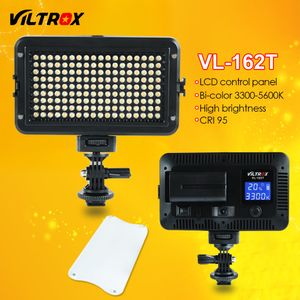 Wholesale VL-162T Camera LED Video Light LCD Panel 3300K-5600K Bi-Color Dimmable for Canon Nikon Sony DSLR photography Camcorder