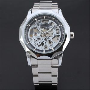 Factory direct T-WINNER fashion men's automatic mechanical watch automatic mechanical watch simple stainless steel belt business watch