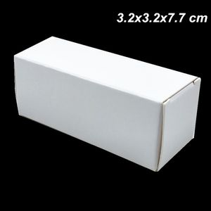 50ピース3.2x3.2x7.7cm白クラフト紙15mlエッセンシャルオイルボトルアートクラフトパッキングボックス美術ネイルポーランドの厚紙ギフトパッキングボックス