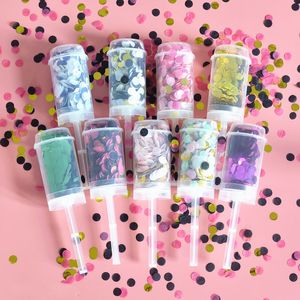 1 Set Push Poppers Karışık Gül Altın Konfeti Düğün Gelin Yıldönümü Push Pop Konfeti Bebek Duş DIY Doğum Günü Süslemeleri