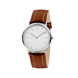 Nya modeläderremsor 36mm kvinnor klockor 40mm män klockor kvarts titta på relogio feminino montre femme armbandsur gåva 5 st