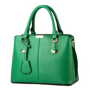 HBP Women Leather Leather Handbag حقائب الكتف حقائب يد Lady Messenger Bag Green