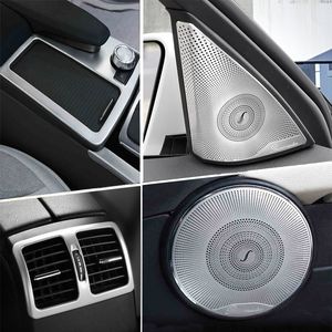 Car engrenagens internas de câmbio de ar condicionado painel de CD porta porta braço guarnição adesivo Auto Acessórios para Mercedes Benz C Classe W204 2008-2014