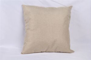 40cm*40cm Linen Pillow Cover Cases Blank Plain Cushion Covers For Personalized Printed Square Pillowcase Sofa Car Bedroom Decorative 08