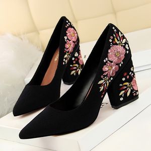 thick heels pointed toe high heels zapatos fiesta mujer elegante evening shoes valentine shoes tacones altos mujer sexy scarpe donna tacco