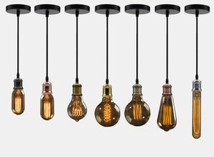 Vintage Pendant Lights E27 Lamphållaruttag 110V 220V SWITCH SCREW FITING LAMP BASES RETRO EDISON LAMP HOLDER