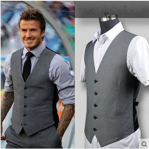 Nya män mode slim kostym väst manlig vårhöst fritid vest mens plus storlek singel breasted waistcoat