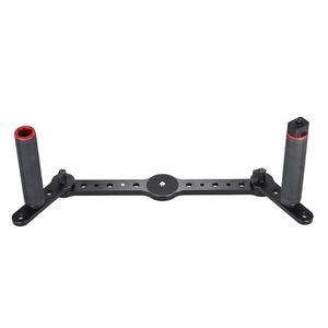 Freeshipping Dual Grip Uchwyt Gimbal z joystickiem Stopu aluminium Materiał do AFI VS-3SD 3-osiowy stabilizator Gimbal