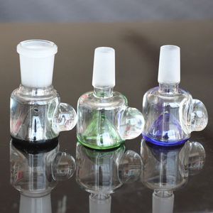 5mm Thick Colorful Glass Bowl with Honeycomb Screen Round For bong 14mm 18mm Female Male joint fit for bongs dab rig