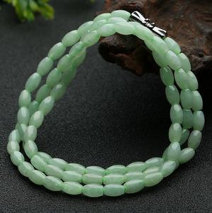 Natural Light Green Jadeite Bead Ketting Echt Myanmar A Goederen Dames Armband Jade Kraal Ketting