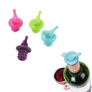Silicone Fresh-keeping Bottle Cap Creative Bird Design Silicone Wine Bottle Stoppers Wedding Gift Wine Stopper Kitchen Gadgets