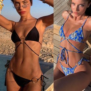 Zrtak elegant lila badkläder kvinnor baddräkt ihålig ut bikini kvinnlig kvalitet pläterad baddräkt dubbelsidig bikini set