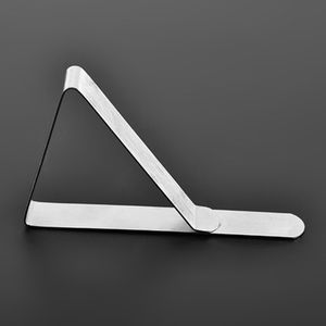 ステンレステーブルクロスカバークリップの三角形のテーブルクロスホルダーの結婚式のプロムの非スリップテーブルクロスクランプ実用的なパーティーツールDBC BH3073