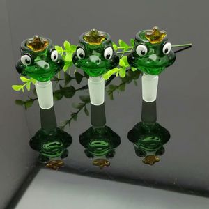 Green Frog Bubble Head Bong all'ingrosso Tubi per bruciatori a nafta Tubi per acqua Tubi per tubi in vetro Olio per piattaforme petrolifere