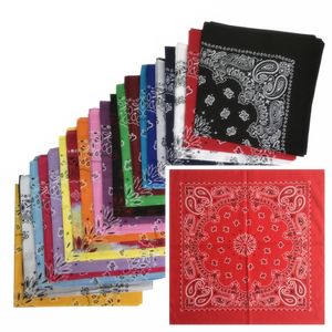 Classic basic style hip hop multifunctional head bandana printing square scarf free express shipment for wholesale and retail