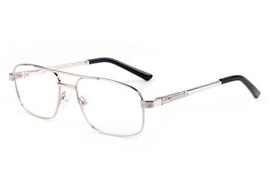 Designer-Lesebrille mit Leopardenkopf, für Herren und Damen, Vollformat, rechteckig, Druck, goldfarben, Metallfeder, Hinge-Brille, klare Gläser, Brillengestelle online in Brillen mit Box