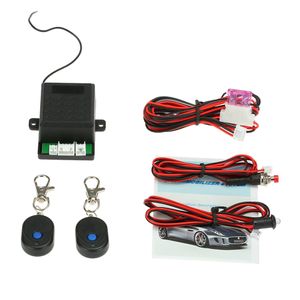 Freeshipping Car Alarm Auto System Anti Stöldskyddslarmskydd med 2 Fjärrkontrollstyrning Central Locking Immobilizer