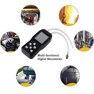 Freeshipping Manômetro digital de alta precisão Medidor de pressão de ar Barômetros Medidor de pressão diferencial Detector Bateria Não