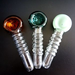 3.5 inch Glass Oil Burner Smoking Pipes Dab Rig Water Bong Tube Sraight Type 3 Color to Choose