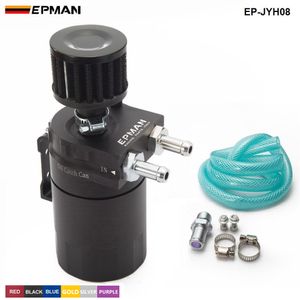 Toptan satış EPMAN - Evrensel Alüminyum Yağ Yakalama Tankı Rezervuar Tankı + Havalandırma Filtresi Renk: Kırmızı / Mavi / Siyah EP-JYH08
