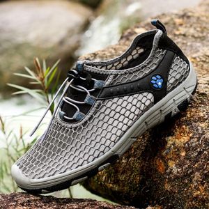 New Summer men's sneakers Breathable leisure men's outdoor shoes mountaineering running net shoes upstream fashion A30720 on Sale