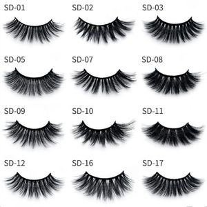 3D Eyelash 17 Styles Säljer 1Pair/Lot Siberian Strip False Eye Lashes Extension Beauty Tools