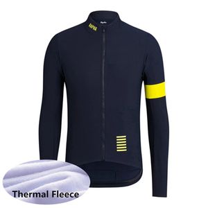 RAPHA Team Mens Winter thermal Fleece Cycling Jersey Long Sleeve Racing Shirts MTB Bicycle Tops Bike Uniform Outdoor Sportswear S21050754