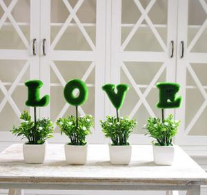 Nuova casa soggiorno divisorio rack ornamenti simulazione giardino in vaso accessori per la casa creativi arredamento regali di nozze