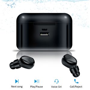 X8 TWS Bluetooth True Wireless Earbuds Bluetooth Наушники Mini TWS Водонепроницаемые Headfrees с мощным баком 2200 мАч для всего телефона