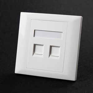 Wholesale telephone networks for sale - Group buy 86 Type Ports Empty Box Jacks Computer Panel Wall Socket Plate Telephone Network Socket Panel