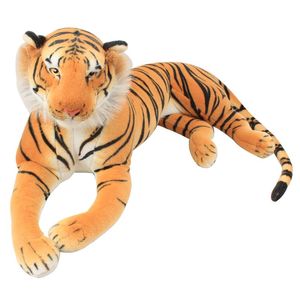 Kvalitetssimulering djur tiger plysch leksak jätte fylld realistiska djur docka barn presentundervisning rekvisita deco 51inch 130cm dy50743