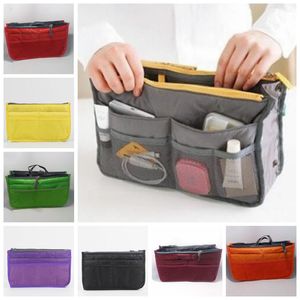 Tidy Bag Cosmetic Bag Organizer Pouch Tote Sundry Bag Home Storage Bags Travel Makeup Insert Handbag Purse Dual Toiletry Bags in Bags C7333