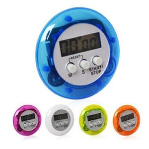 600 teile/los Runde digitale küche timer Küche helfer Mini Digital LCD Küche Countdown Clip Timer Alarm Durch DHL Freies verschiffen LX6132