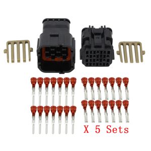 5 Sets 14 Pin männlich und weiblich wasserdicht Auto Stecker Kabelbaum Stecker Terminal DJ7141Y-2-11/21