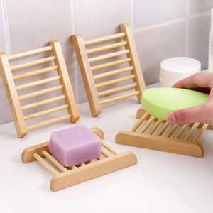 Natural Wood Soap Dish Bathroom Accessories Home Storage Organizer Bath Shower Plate Durable Portable Soap Tray Holder