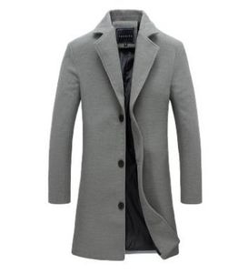 2020 heiße Neue Herbst Winter Männer Mantel Lässige Mode Lange Trenchcoat Männlichen 5 Farben Schlank Hübsche Jacke Rompevientos M-5XL