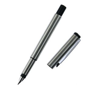 Gümüş Metal Vektör Dolma Kalem 0.5mm Nib Tam Metal Vücut Kalemler İş Hediye Yazma Kaligrafi Ofis Malzemeleri