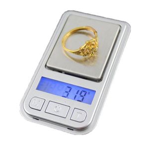 Minsta Mini Pocket Digital Scale 200g 0.01g Elektroniska smycken Vågar Guldkvarter Viktskala Balans Gratis frakt