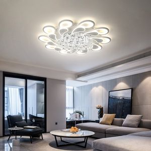 Crystal Modern Led Chandelier For Living Room Bedroom AC85-265V lustre lamparas de techo avize Crystal Chandelier Fixtures