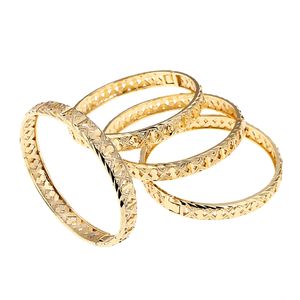 Simple Hollow Pattern Dubai Gold Bangle Ethiopian Bangle Bracelet Bangle African Women Jewelry Gold Dubai Circle Bangles Bracelet