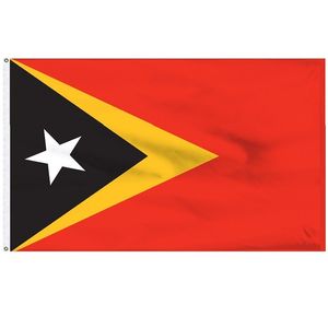 Bandiera di Timor Est 90x150cm Bandiera nazionale di Timor Est di alta qualità Banner 3x 5 piedi Repulic democratica Timor Est Bandiere di paesi