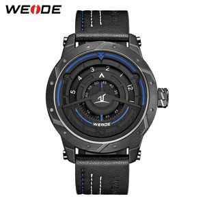 Weide Mens Sport Model Kwarcowy Ruch Skórzany Pasek Zespół Zegarek Relogio Masculino Army Military Clock Orologi Uomo Hour