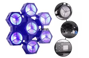 2PCS DJ Party Light 7x40W LED RGBW DMX COB BLINDS STAGE LIGHT RGBW LED Strobe Disco Tvättljus