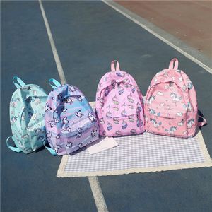 Nowe dzieci Plecaki Przedszkole Baby Torby szkolne Dzieci Wysokiej Jakości Oxford Unicorn Ozdoby Cross-Body Torby Kids Snacks Torby