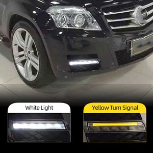 2Pcs For Mercedes benz GLK300 GLK350 GLK500 2008 2009 2010 2011 2012 LED DRL Daytime Running Lights Daylight Signal lamp light