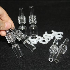 bar Quartz Tip For Nectar 10mm 14mm 18mm Joint Straw Drip Tips Domeless Real Nail Dab Rig Glass Water Bong DHL