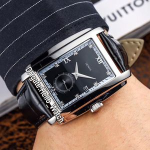 Nuova cassa in acciaio da 43 mm Gondolo 5124 5124G-011 quadrante nero con diamanti orologio da uomo automatico da solo secondi cinturino in pelle orologi Hello_watch 5 colori